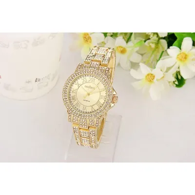 Ceas dama Quartz, Geneva Contena, Queen Auriu