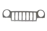 Grila radiator potrivit JEEP CHEROKEE, LIBERTY 2.4-3.7 2001-2004 - (partea exterioara, grunduit)
