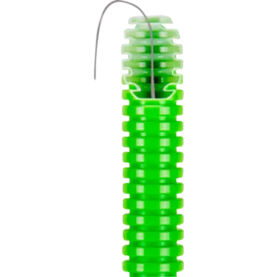 Tub flexibil cu rezistenta Medie FK15 - diametru25MM - cu sonda tragatoare - VERDE