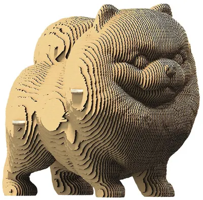 Puzzle 3D Cartonic din72 piese - Pomeranian