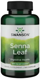 Senna Leaf, 500 mg, 100 capsule, Swanson