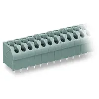 PCB terminal block; push-button; 1.5 mm²; Pin spacing 5 mm; 6-pole; Push-in CAGE CLAMP®; 1,50 mm²; gray