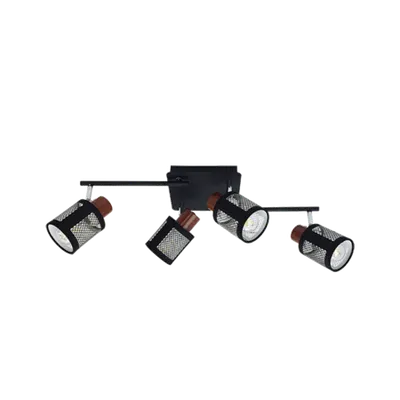 Delia Spot 4xe27 Negru