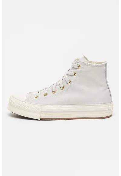 Tenisi mid-high Chuck Taylor All Star Eva - Gri deschis
