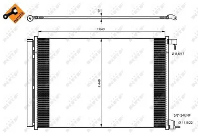 Radiator clima AC cu uscator Mercedes Clasa AMG GT (C190), AMG GT (R190), AMG GT (X290), C (A205), C (C205), C T-MODEL (S205), C (W205), CLS (C257), E (A238), E ALL-TERRAIN (S213) 1.5H-6.0 dupa 2013
