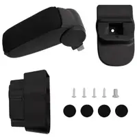 vidaXL Cotieră auto, negru, 12x37x(31-48) cm ABS
