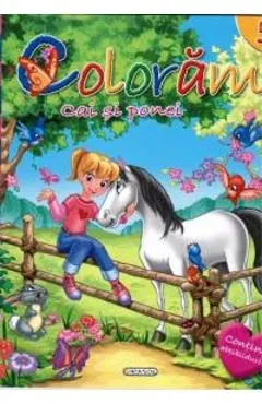 Coloram 5: Cai si ponei (Contine abtibilduri)