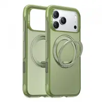 Husa MagSafe pentru Apple iPhone 17 Pro Max, Torras, Ostand O3 Air, Verde Satinata