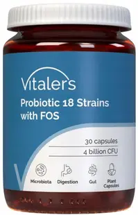 Vitaler's Probiotic 18 tulpini + Prebiotic FOS, 30 capsule