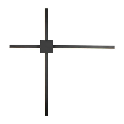 Aplică de perete negru-mat LED cu intensitate reglabilă Cassino – Trio