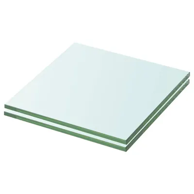 vidaXL Rafturi, 2 buc., 20 x 15 cm, panouri sticlă transparentă