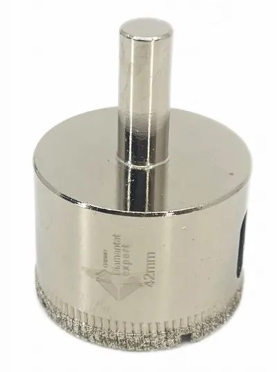 Carota diamantata WETDrill 42mm - gaurire cu apa pt. portelan, faianta, gresie etc. - Profesional Standard. - DXDY.WETDrill.42