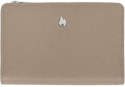 Poșetă de damă Zippo Signature - RFID protecție, cu nasture, bej