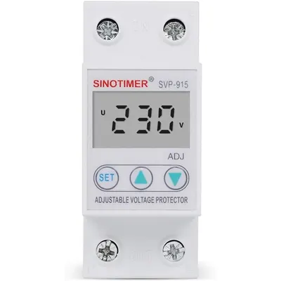 Releu siguranta digitala de protectie tensiune 63A SVP-915 ecran LED recuperare automata SVP-915-63A