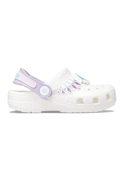 Saboti slingback Frozen - Alb/Lila