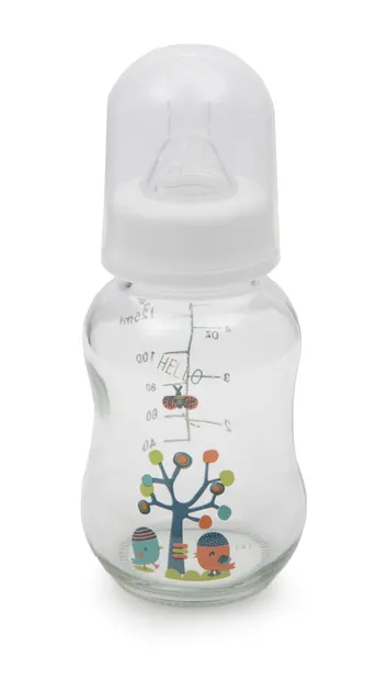 Biberon standard din sticla Cangaroo, 120 ml
