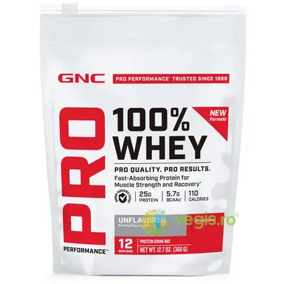 Proteina din Zer fara Aroma Testata Antidoping Pro Performance 360g