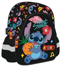 Ghiozdan pentru grădiniță St. Majewski Stitch - Black Aloha