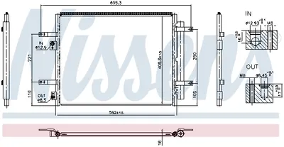 Condensator climatizare (cu uscator) potrivit KIA CEED, XCEED 1.6H 12.19