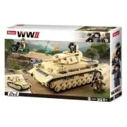 Set de constructie Machete, 543 piese, Tanc Panzer