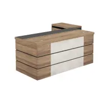 Birou managerial Castello cu dulap lateral mobil - dimensiuni W1600 × D800 × H750 mm