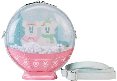 Geantă Loungefly Disney: Minnie and Friends - Winter Snowglobe