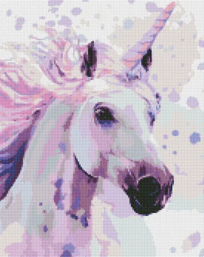 Goblen cu diamante Ideyka - Unicorn, 40 х 50 cm