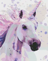 Goblen cu diamante Ideyka - Unicorn, 40 х 50 cm