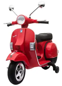 Motocicletă electrică cu baterie KikkaBoo – Licensed Vespa PX150, Red