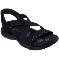 Sandale femei Skechers Reggae Slim - Summer Sparkle 163574-BBK