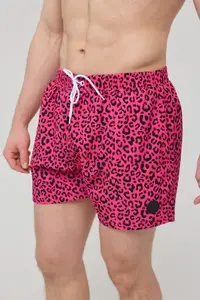 Pink Leopard Pantaloni scurți de baie pentru bărbați