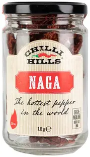 Ardei iute Naga uscați, 18 g, Chilli Hills