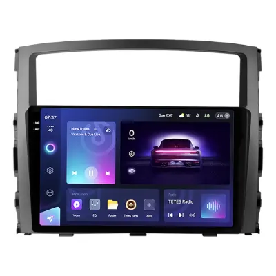 Navigatie Auto Teyes CC3 2K Mitsubishi Pajero 4 V90 2006-2021 6+128GB 9.5" QLED Octa-core 2Ghz Android 4G Bluetooth 5.1 DSP