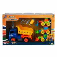 Set 4 vehicule de constructie si accesorii, Zapp Toys, Basculanta