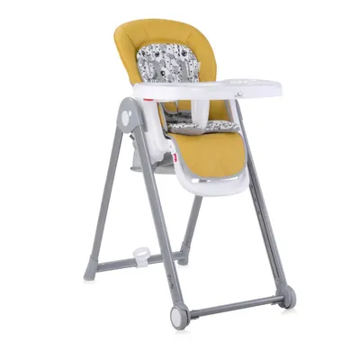Scaun de masa reglabil, Lorelli Party, cadru din aluminiu, Lemon Curry Leather