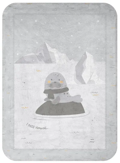 Pătură super moale pentru copii KikkaBoo - Seally Me, 80 x 110 cm
