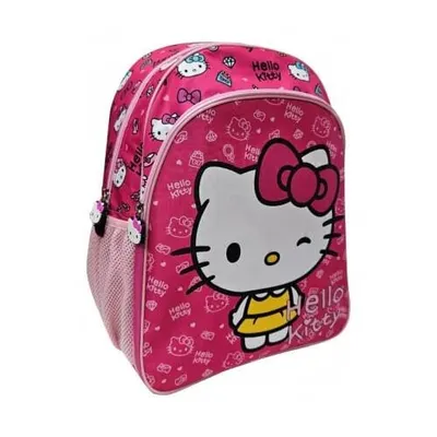 Rucsac, 40x30x11 cm, cu doua compartimente, bretele intarite si Hello Kitty
