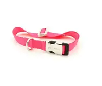 Zgarda nylon Petit Amis, roz, ajustabila, 29-45 cm x 1.5 cm