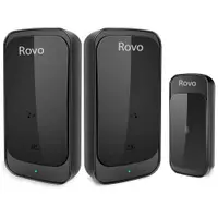 Sonerie Wifi Rovo C03 0048544087910, 2 Receptoare, 38 Melodii, IP44