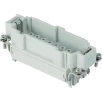 Conector Tata - 77x27 - 6p + 2p (aux) + E 16a 830v / 8kv / 3 - Crimp Connection - Gri