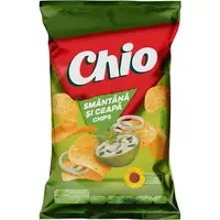 Chipsuri cu gust de smantana si ceapa Chio, 60g Engros