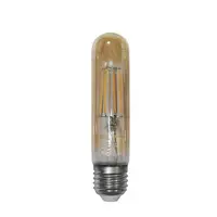 Bec decorativ tub auriu cu LED COG 6W (≈60w) lumina calda 600lm L 185mm