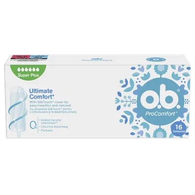 Absorbante ProComfort Super Plus, 16 bucati, O.B.