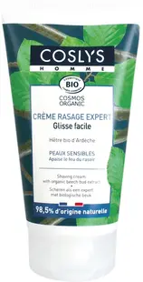 Crema bio pentru barbierit cu muguri de fag pentru piele sensibila, 125ml, Coslys