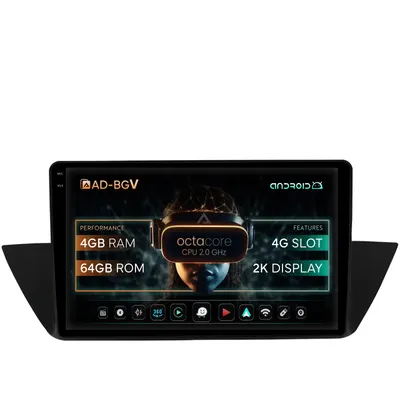 Navigatie BMW X1 (2009-2015), Android, V-Octacore 4GB RAM + 64GB ROM, 10.36 Inch - AD-BGV10004+AD-BGRKIT394