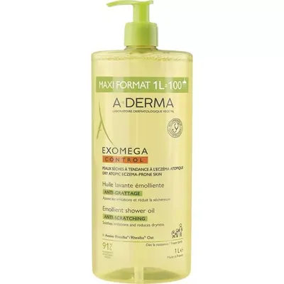 A-Derma Exomega Control Ulei de dus emolient, Pierre Fabre | 1000 ml