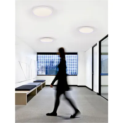 Plafoniera CHET Nisipiu Alb Aluminiu & Acrylic LED 30W 220-240V 2057Lm 2700K-5000K IP20 Dimabil cu remote control