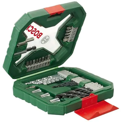 Set accesorii insurubare si burghie mixte, Bosch X-Line 2607010608, 34 bucati