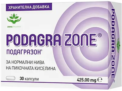 Podagrazon, 425 mg, 30 capsule, Zona Pharma