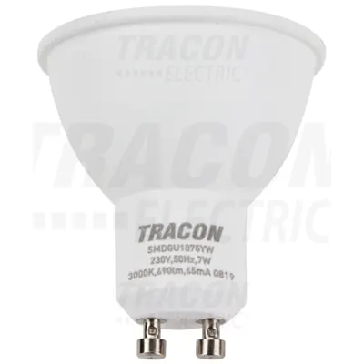 Sursa de lumina spot cu LEDSMD, carcasa din mat.plastic SMDGU1075YW 230 VAC, 50 Hz, GU10, 7 W, 690 lm, 3000 K, 120°, EEI=A+